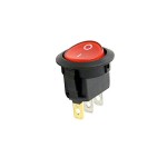 Кнопка KCD1 3pin червона прозора